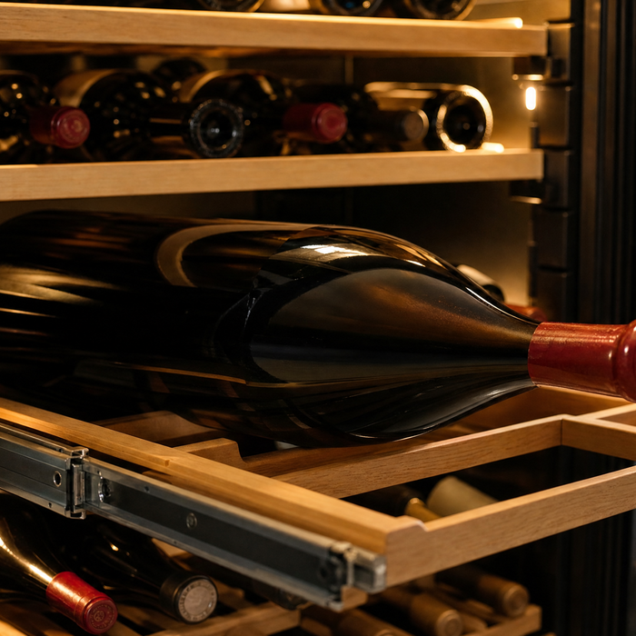 Magnum en jeroboam in de wijnkoelkast: zo bewaart u grote flessen veilig