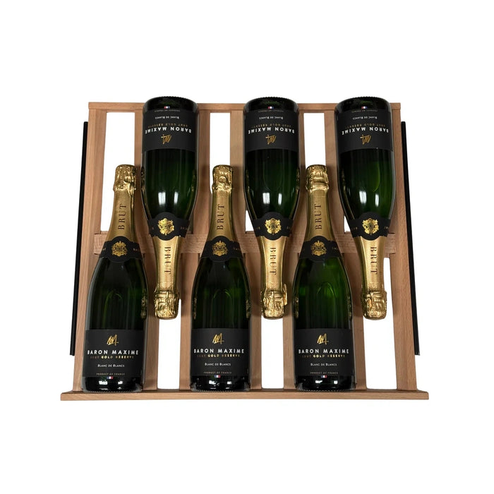 Champagneflessen Beukenhouten Wijnlegger - Mijn-Wijnkoelkast