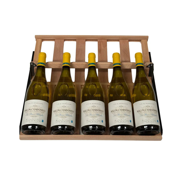 Presentatielade Beukenhout | Bourgogne en Bordeaux flessen tot 85 mm Cella FWS163 en FWS154 - Mijn-Wijnkoelkast