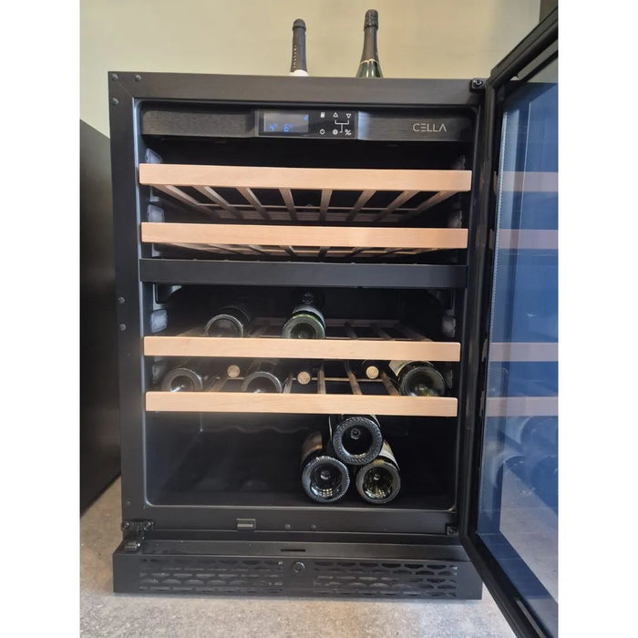 Cella Wijnkoelkast | W39D-BLACK  | 2 Zones - Mijn-Wijnkoelkast