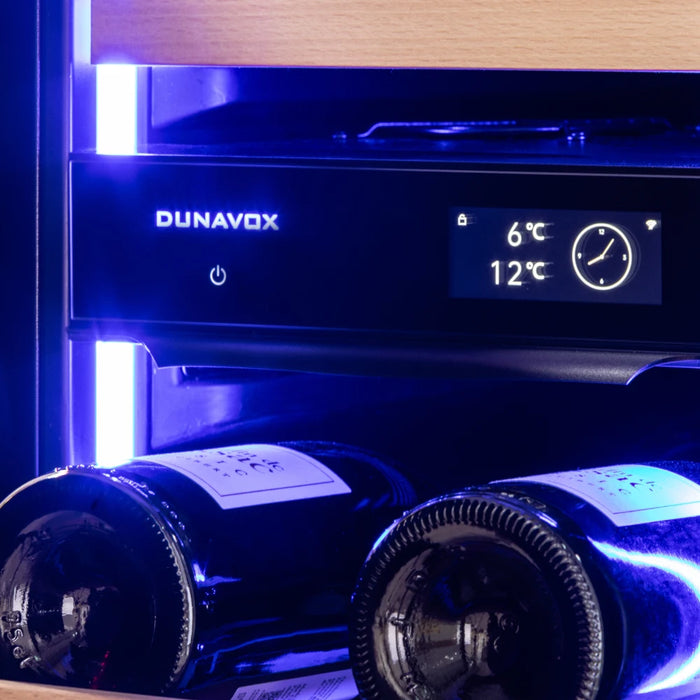 Dunavox Noble-72 Weinkühlschrank | DVN-72.291DB.TO | 2 Temperaturzonen