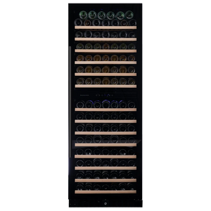 Dunavox Grande-181 Weinkühlschrank | DX-181.490DMBK | 2 Zonen | Mattschwarz