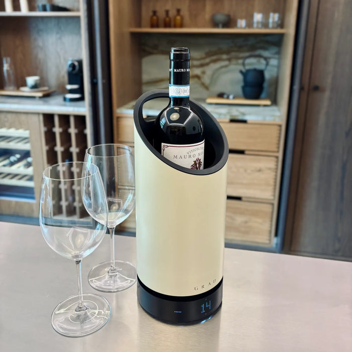 Grad No.1 Elektrische Wijnkoeler 1 Fles | Champagne Beige - Mijn-Wijnkoelkast