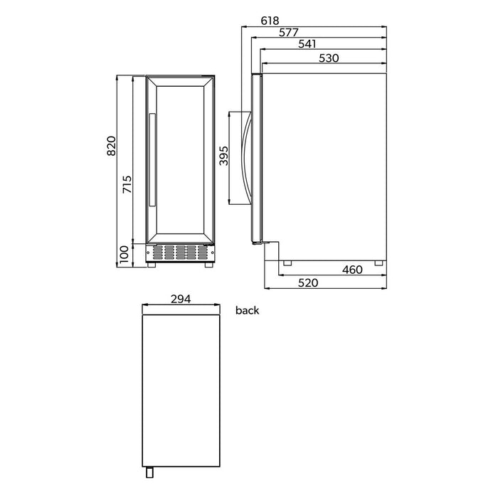 Dometic Wijnkoelkast | MaCave S17G | 2 Zones - Mijn-Wijnkoelkast
