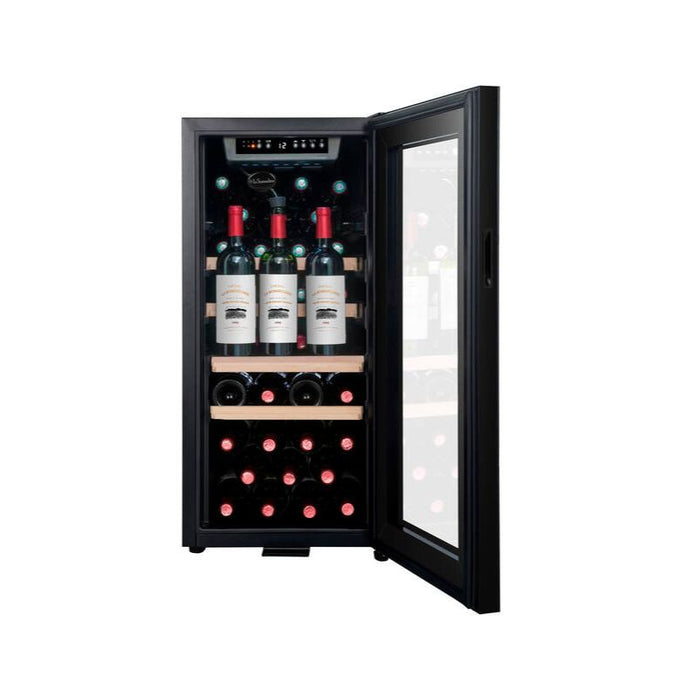La Sommelière LS38BLACK met open deur en 38 flessen