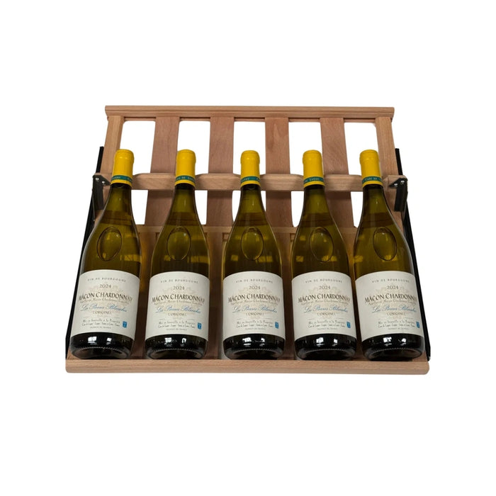 Presentatielade Beukenhout | Bourgogne en Bordeaux flessen tot 85 mm Cella FWS122 en FWS93 - Mijn-Wijnkoelkast