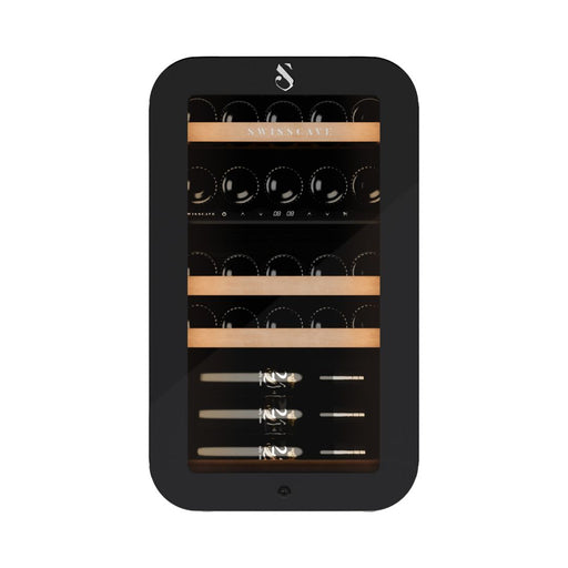 Swisscave Wijnkoelkast |  WLB-120DF-BLACK | 2 Zone - Mijn-Wijnkoelkast