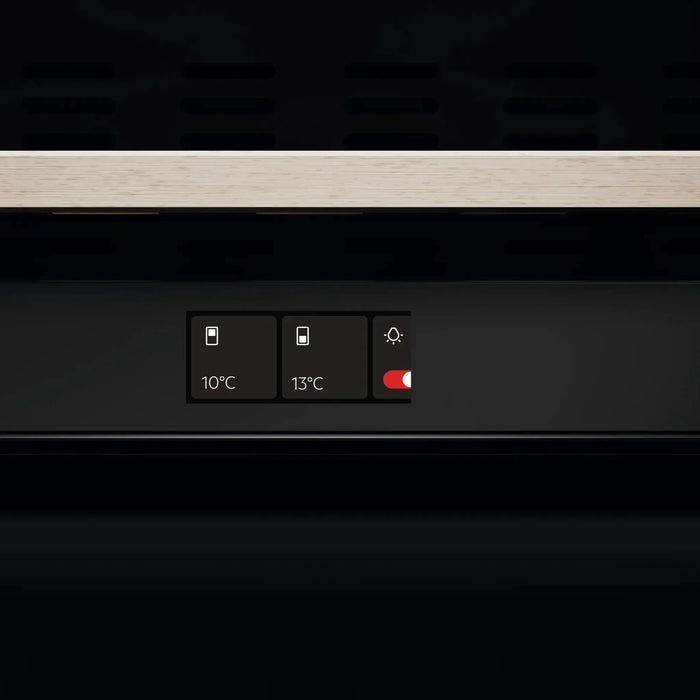 AEG AWCD280B6B inbouw wijnkoelkast, bedieningspaneel met twee temperaturen