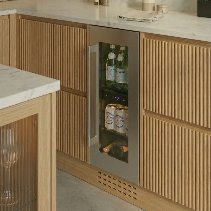 Cella KitchenLine BV18-SSH onderbouw drankkoelkast, in een keuken