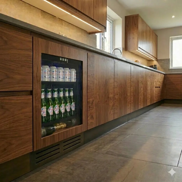 Cella KitchenLine BV30PANEL-TO onderbouw drankkoelkast, in een keuken