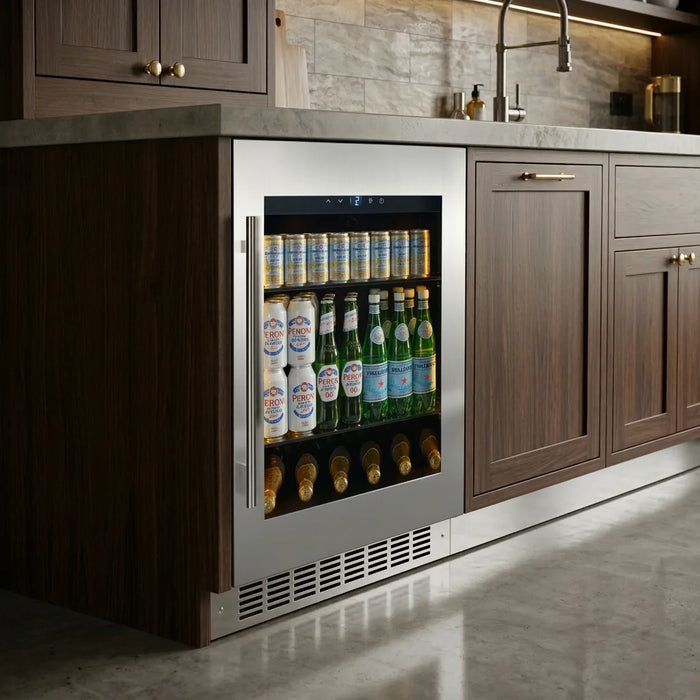 Cella KitchenLine BV34-SSH onderbouw drankkoelkast, in een keuken
