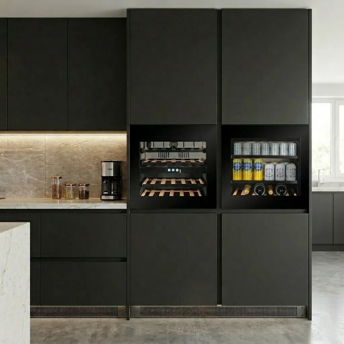 Cella KitchenLine BVI-24B-TO inbouw drankkoelkast, in een keuken