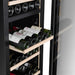 Cella W75D-BLACK vrijstaande wijnkoelkast, detailfoto