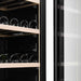 Cella W82S-BLACK vrijstaande wijnkoelkast, detailfoto