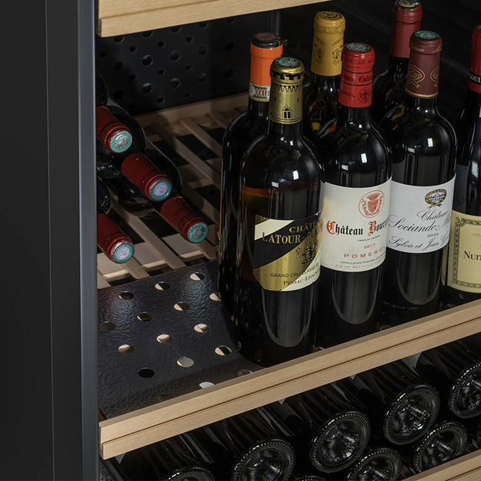 Climadiff GARDE200D vrijstaande wijnkoelkast, metalen plaat voor flessen rechtop