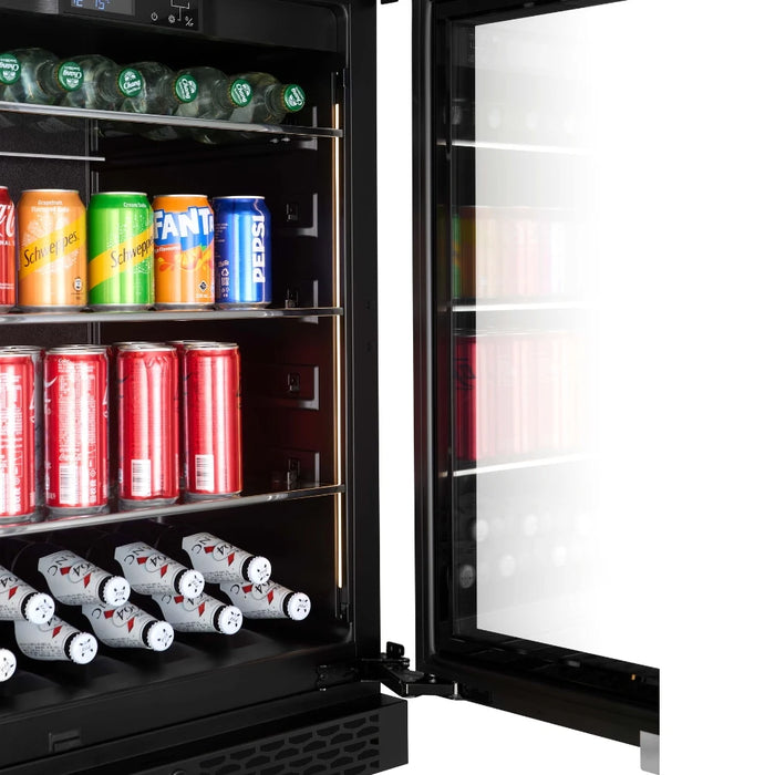 Cella Drank Koelkast | BV46S-BLACK - 127L / 141 blikjes | 1 Zone - Mijn-Wijnkoelkast