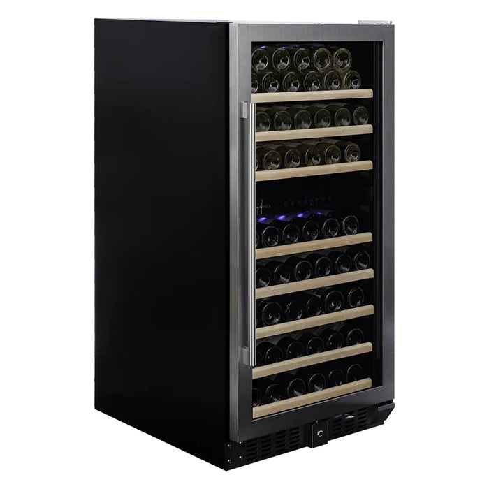 Dunavox Grande-94 vrijstaande wijnkoelkast RVS, productfoto