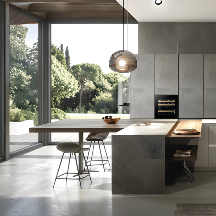 Dunavox Horizon-25 inbouw wijnkoelkast, in een keuken