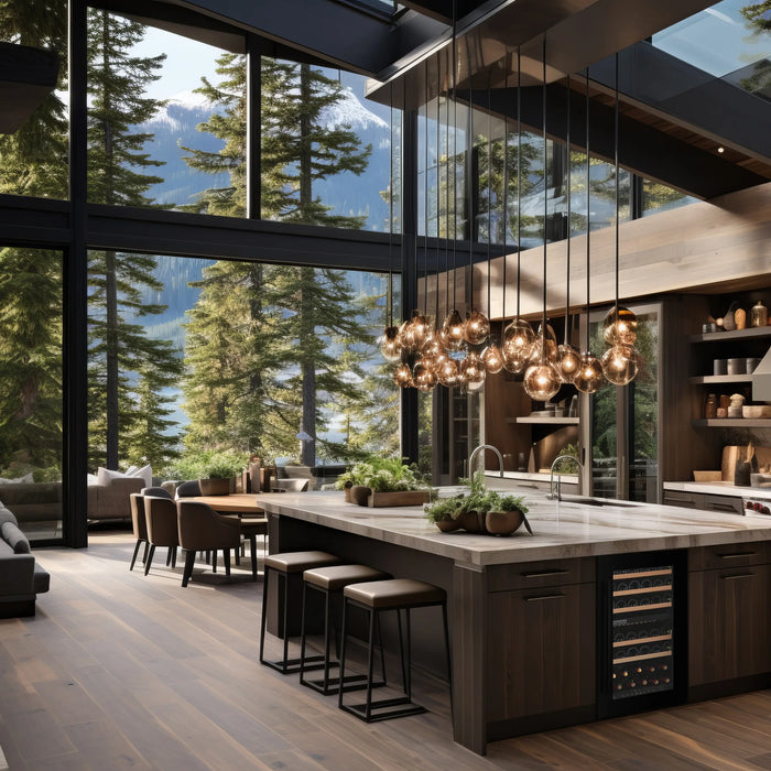 Dunavox Joy-42 inbouw wijnkoelkast, in een keuken
