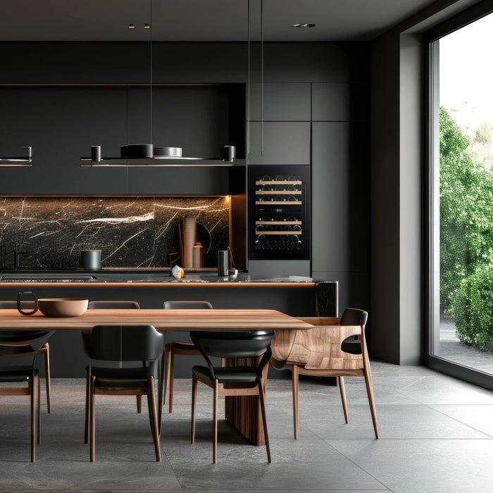 Dunavox Prime-44 inbouw wijnkoelkast, in een keuken