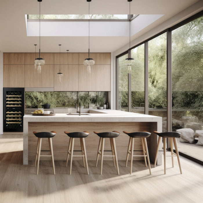 Dunavox Prime-70 inbouw wijnkoelkast, in een keuken