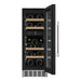 mQuvée WineCave 700 30D WCD30-700 met geopende deur en flessen