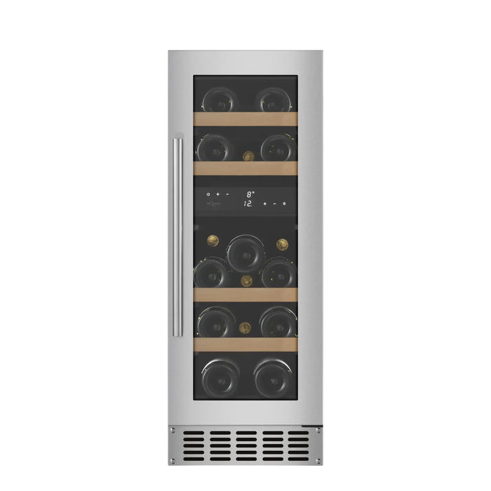 mQuvée WineCave 700 30D WCD30S-700 onderbouw wijnkoelkast RVS, vooraanzicht