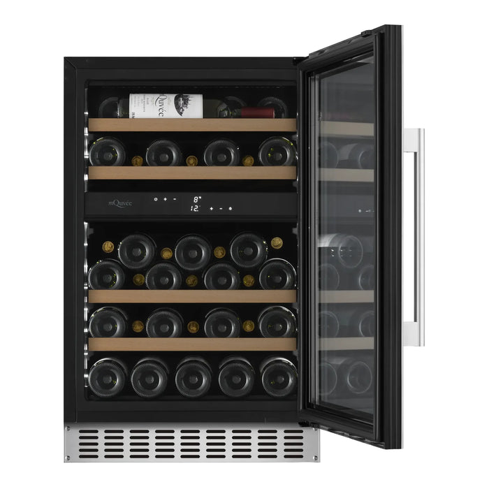 mQuvée WineCave 700 50D WCD50-700 met geopende deur en flessen