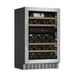 mQuvée WineCave 700 50D WCD50-700 schuin aanzicht met gesloten deur (afgebeeld in RVS)