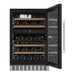 mQuvée WineCave 700 50D WCD50S-700 met geopende deur en flessen