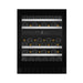 mQuvée WineCave 700 60D Exclusive WCED60FGBP-700 onderbouw wijnkoelkast zwart volglas, vooraanzicht