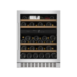 mQuvée WineCave 700 60D Onderbouw Wijnkoelkast WCD60S-700 | RVS