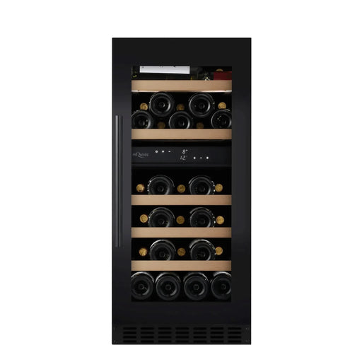 mQuvée WineCave 780 40D WCD40AB-780 onderbouw wijnkoelkast antraciet zwart, vooraanzicht