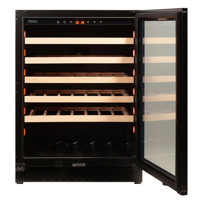Pevino Majestic PNG46S-HHB met open deur en flessen