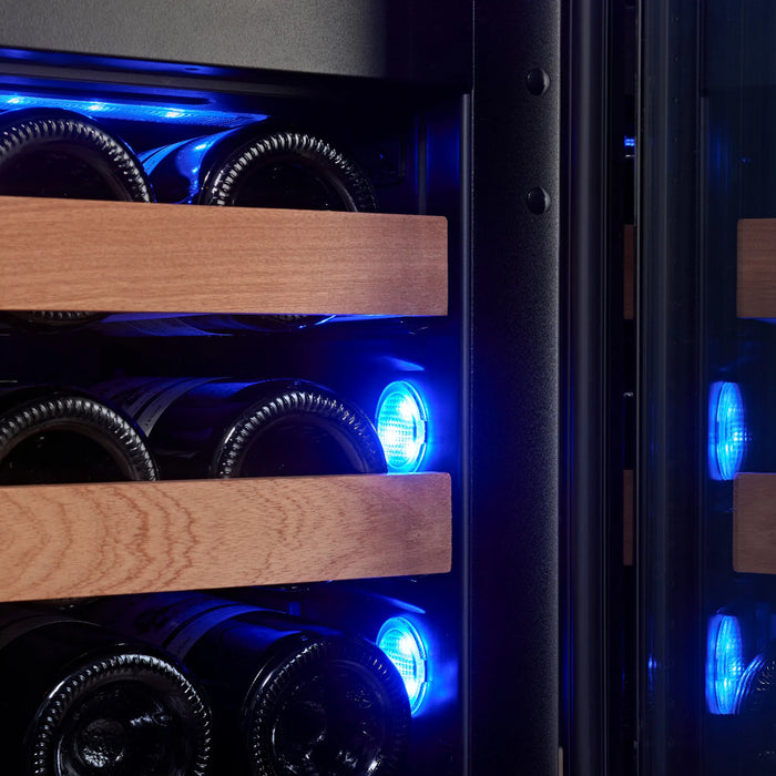 Swisscave Luxury WIB-45F inbouw wijnkoelkast, verlichting in blauw