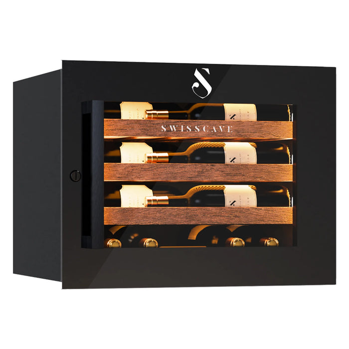 Swisscave Luxury WIB-45FT inbouw wijnkoelkast, schuin aanzicht