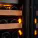 Swisscave Luxury WIB-60DF inbouw wijnkoelkast, verlichting in amber