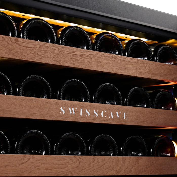 Swisscave Luxury WIB-88DFP inbouw wijnkoelkast, verlichting in amber