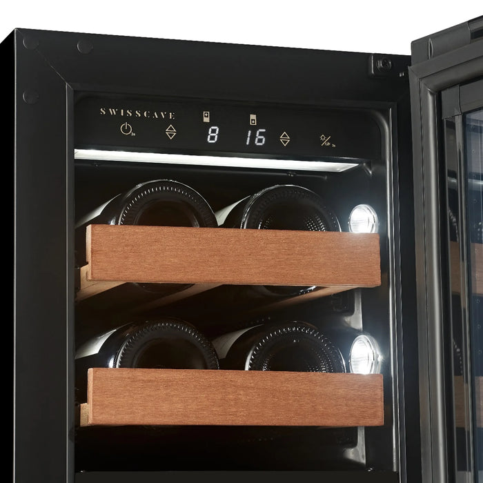 Swisscave Luxury WUB-30DFT onderbouw wijnkoelkast, bedieningspaneel