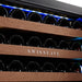 Swisscave Luxury WUB-60DFT onderbouw wijnkoelkast, verlichting in blauw