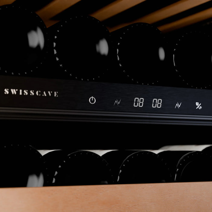 Swisscave Premium WLB-120DF-WHITE vrijstaande wijnkoelkast, bedieningspaneel