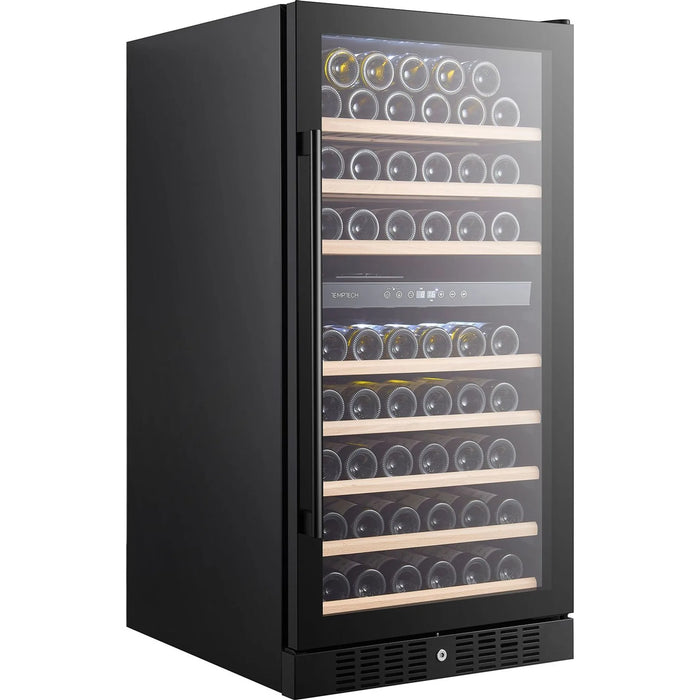 Temptech Classique CL120DB vrijstaande wijnkoelkast, schuin vooraanzicht