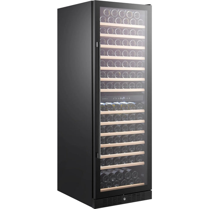 Temptech Classique CL180DB vrijstaande wijnkoelkast, schuin vooraanzicht