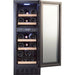 Temptech Classique CLX30DB onderbouw wijnkoelkast, deur open met flessen