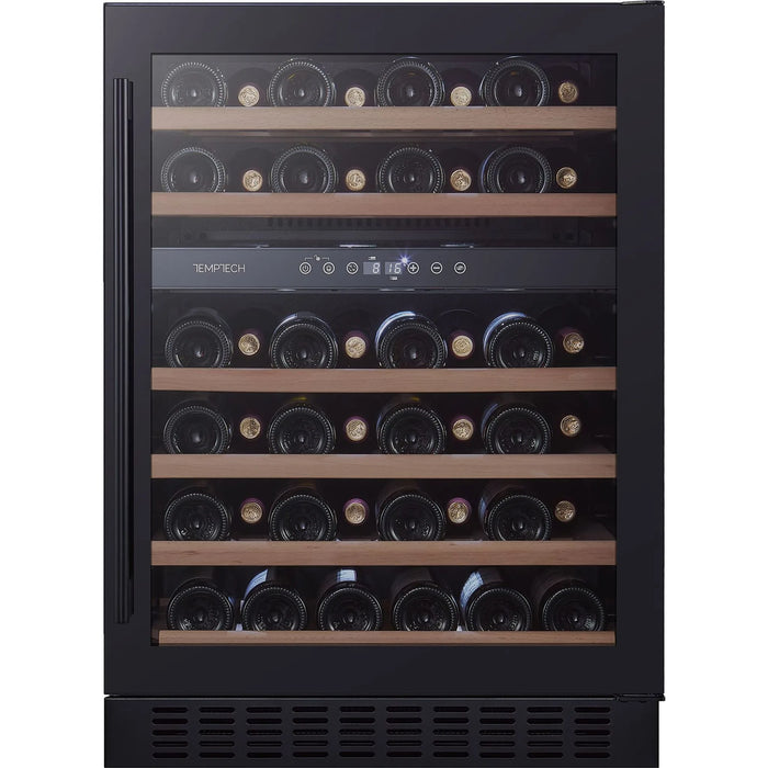 Temptech Classique CLX60DB onderbouw wijnkoelkast, vooraanzicht