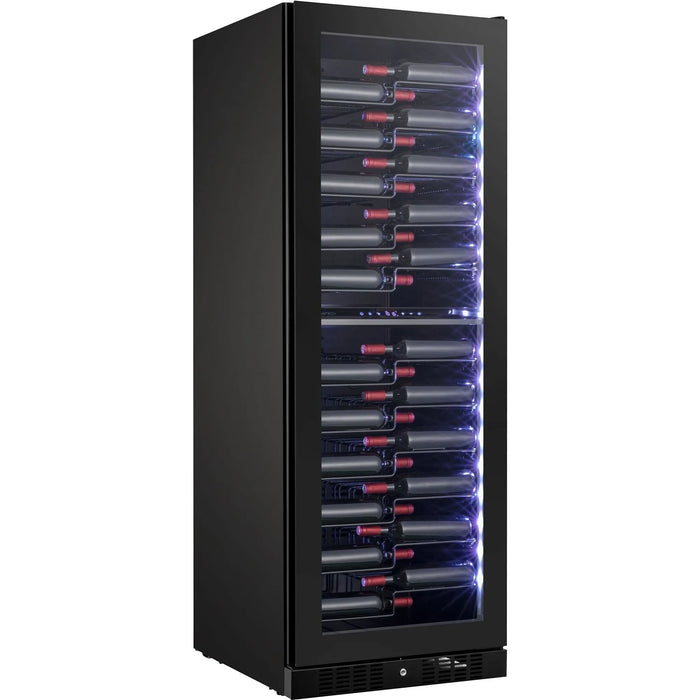 Temptech Copenhagen CPRO1800DRB-24 vrijstaande wijnkoelkast, schuin vooraanzicht