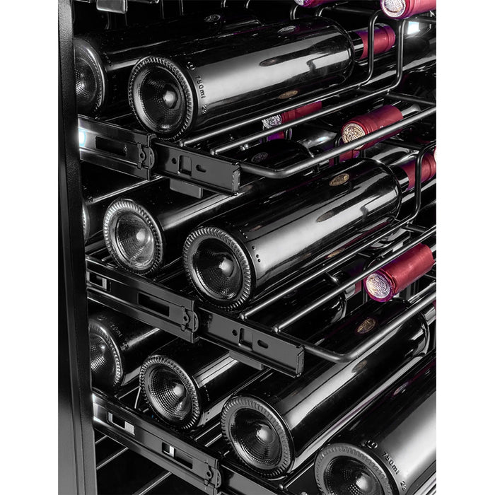 Temptech Copenhagen CPRO1800DRB-24 vrijstaande wijnkoelkast, uittrekbare label view-leggers