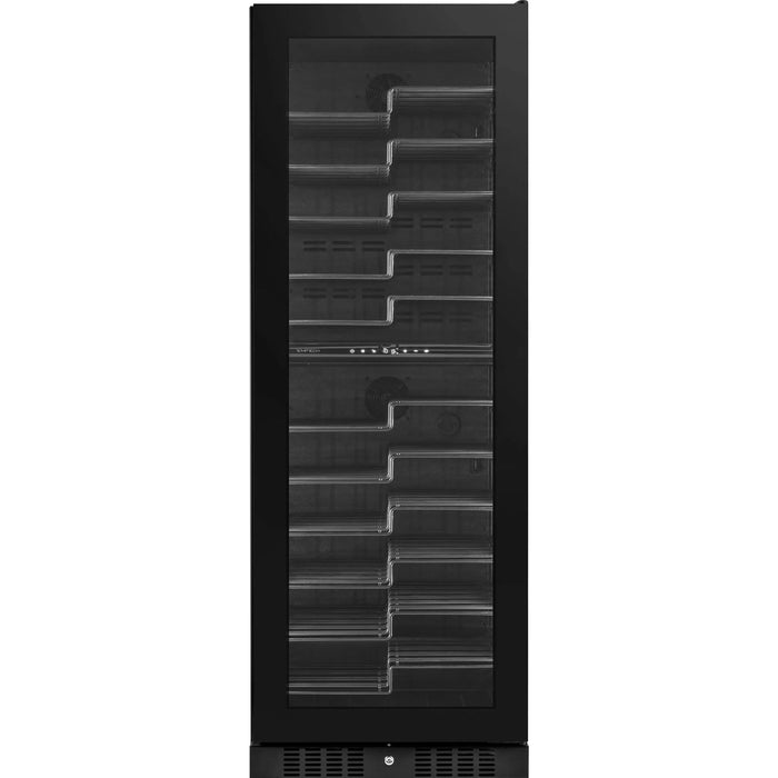Temptech Copenhagen CPRO1800DRB-24 vrijstaande wijnkoelkast, vooraanzicht zonder flessen