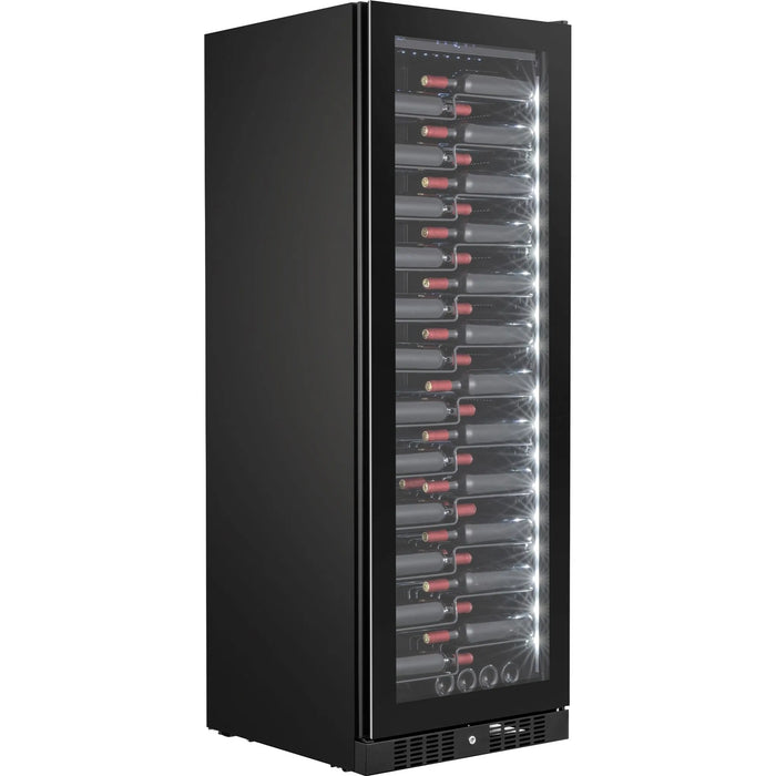 Temptech Copenhagen CPRO1800SRB-24 vrijstaande wijnkoelkast, schuin vooraanzicht