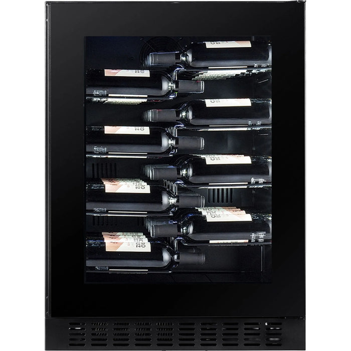 Temptech Copenhagen CPROX60SRB-24 onderbouw wijnkoelkast, vooraanzicht